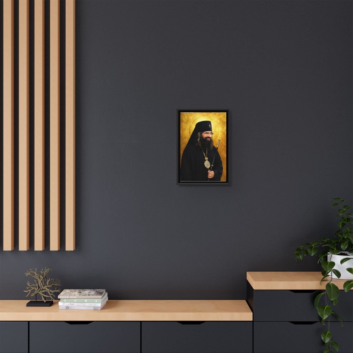 Saint John Maximovitch icon on gallery-wrapped canvas, product photo 4
