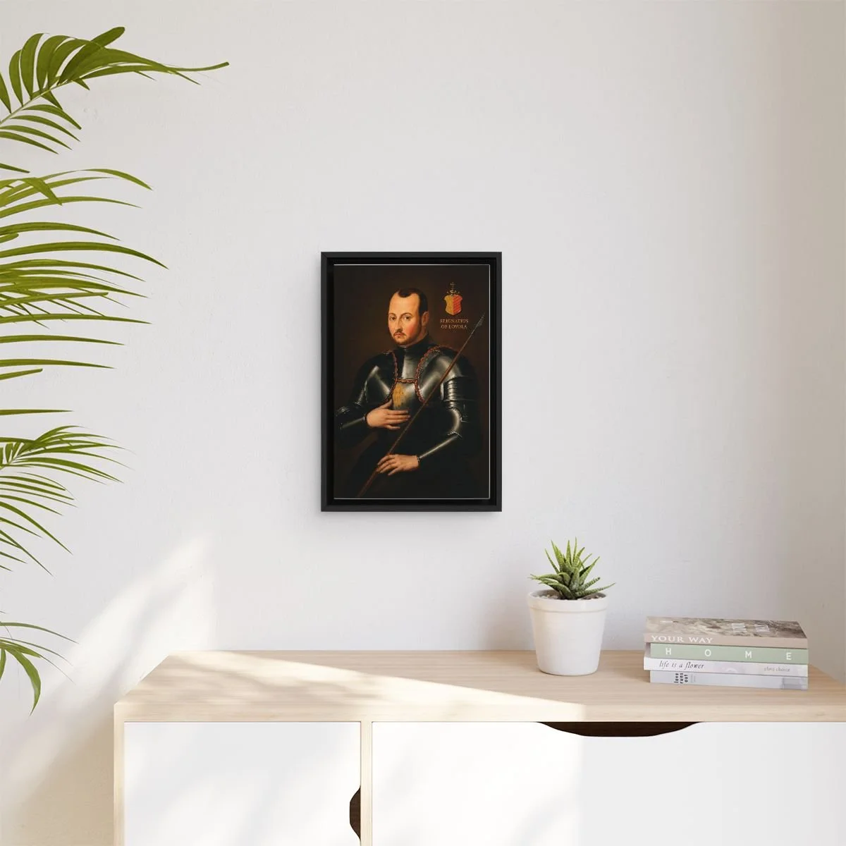 Saint Ignatius of Loyola icon on gallery-wrapped canvas, product photo 3