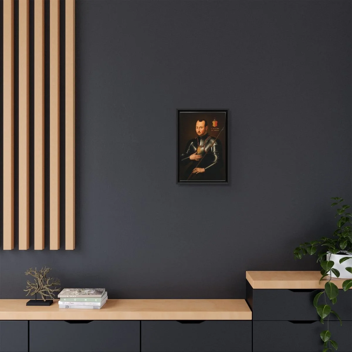 Saint Ignatius of Loyola icon on gallery-wrapped canvas, product photo 4