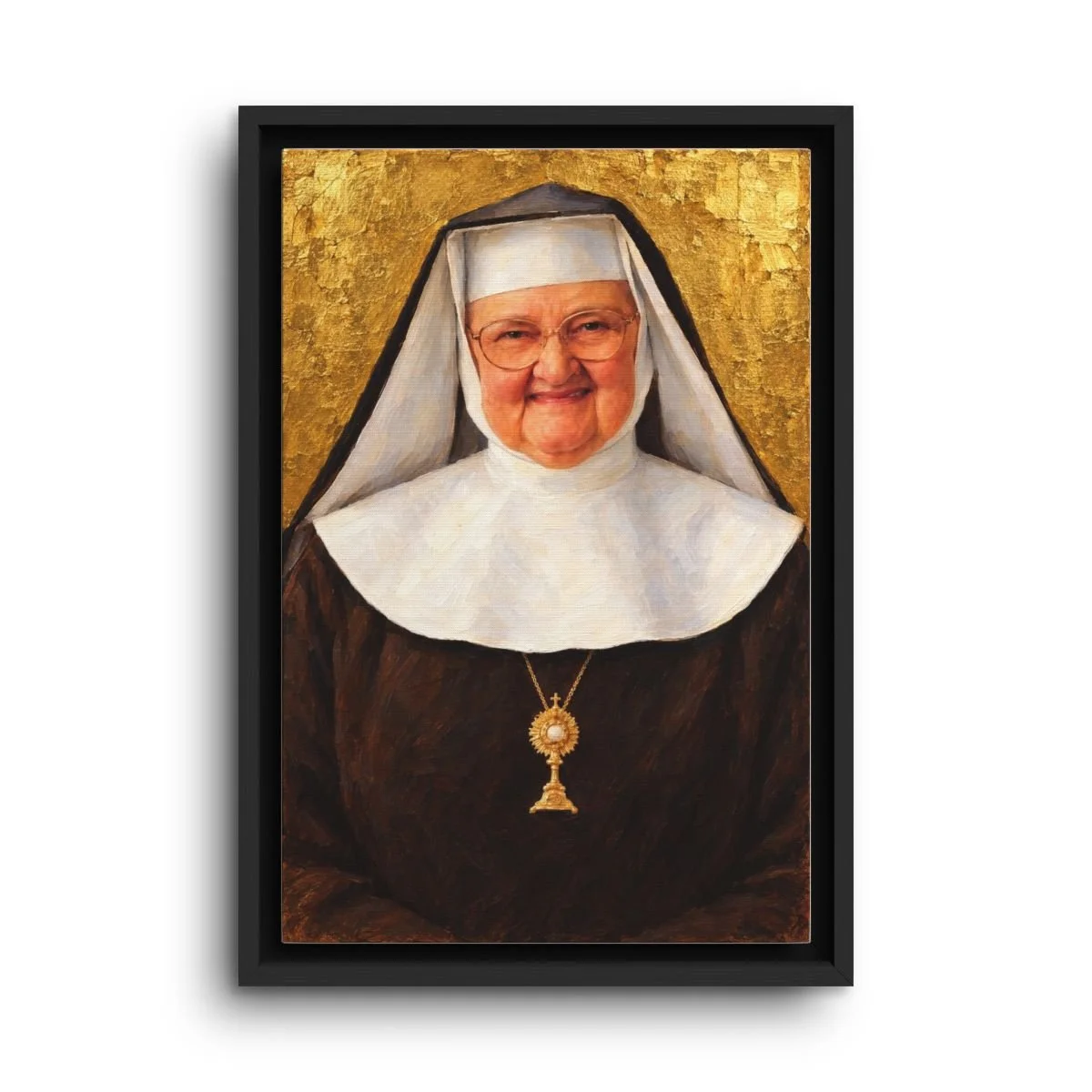 Mother Angelica framed canvas icon print