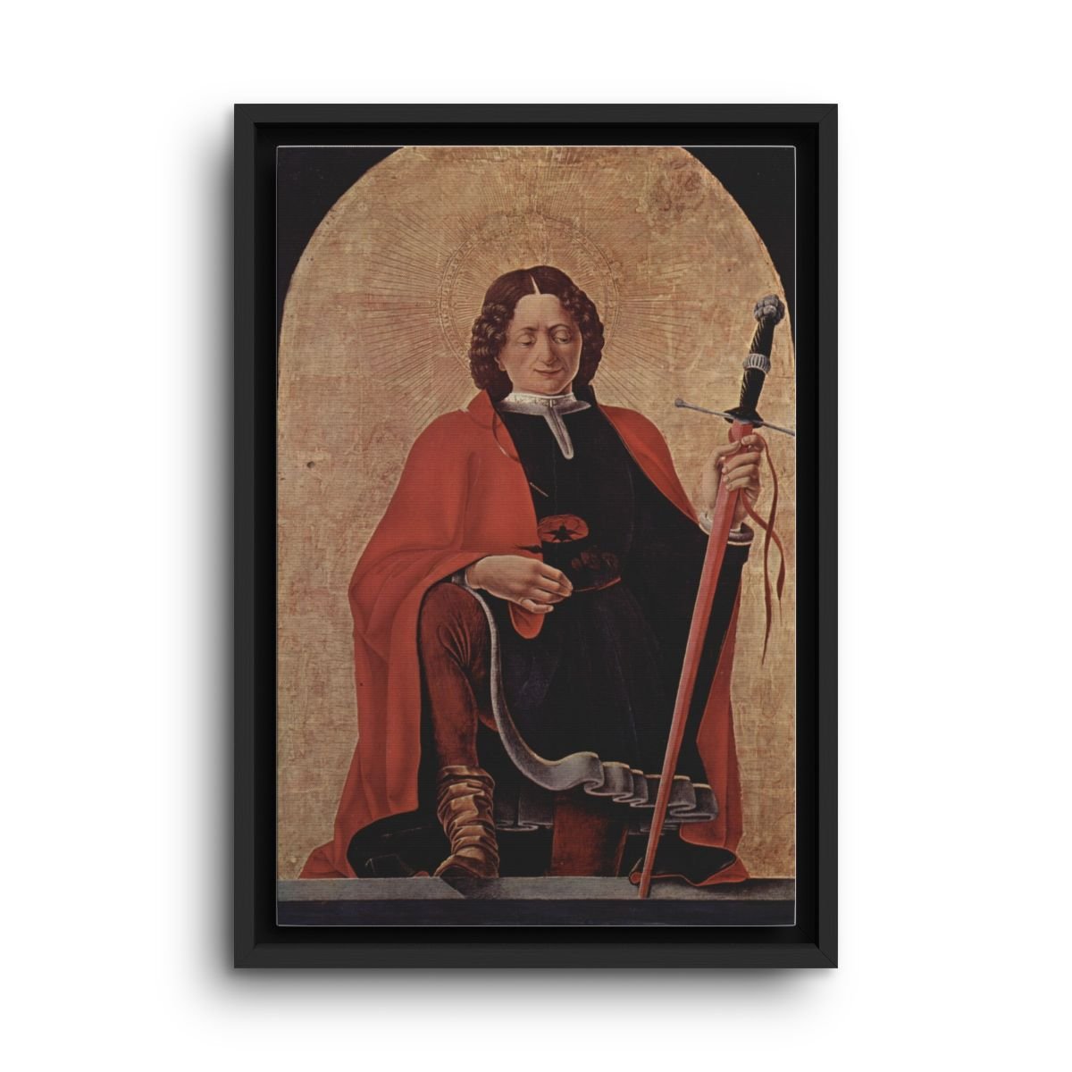 Saint Florian framed canvas icon print
