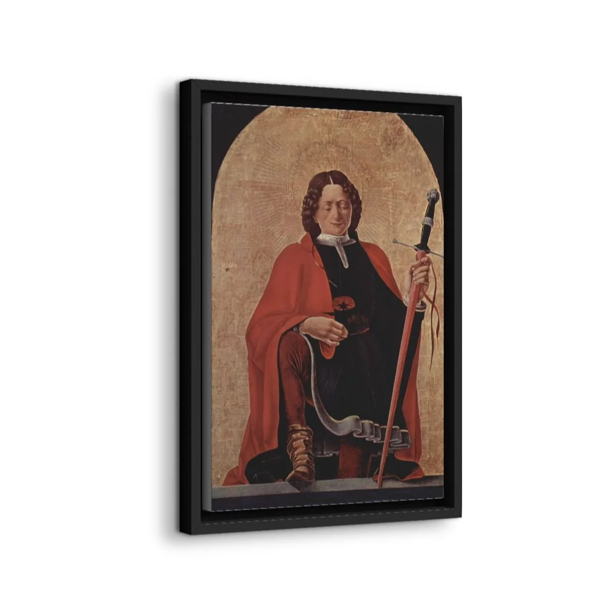 Saint Florian icon on gallery-wrapped canvas, product photo 2