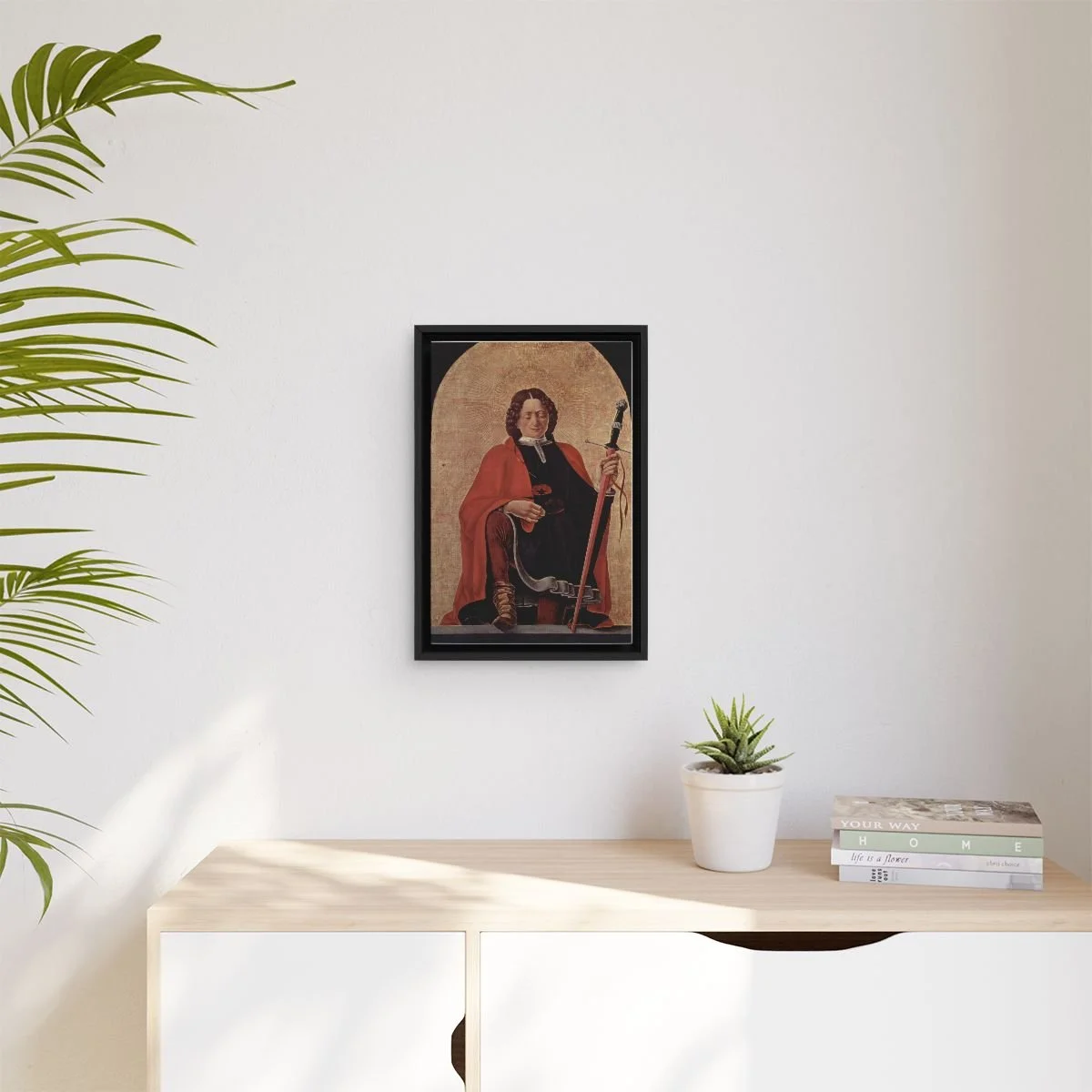 Saint Florian icon on gallery-wrapped canvas, product photo 3