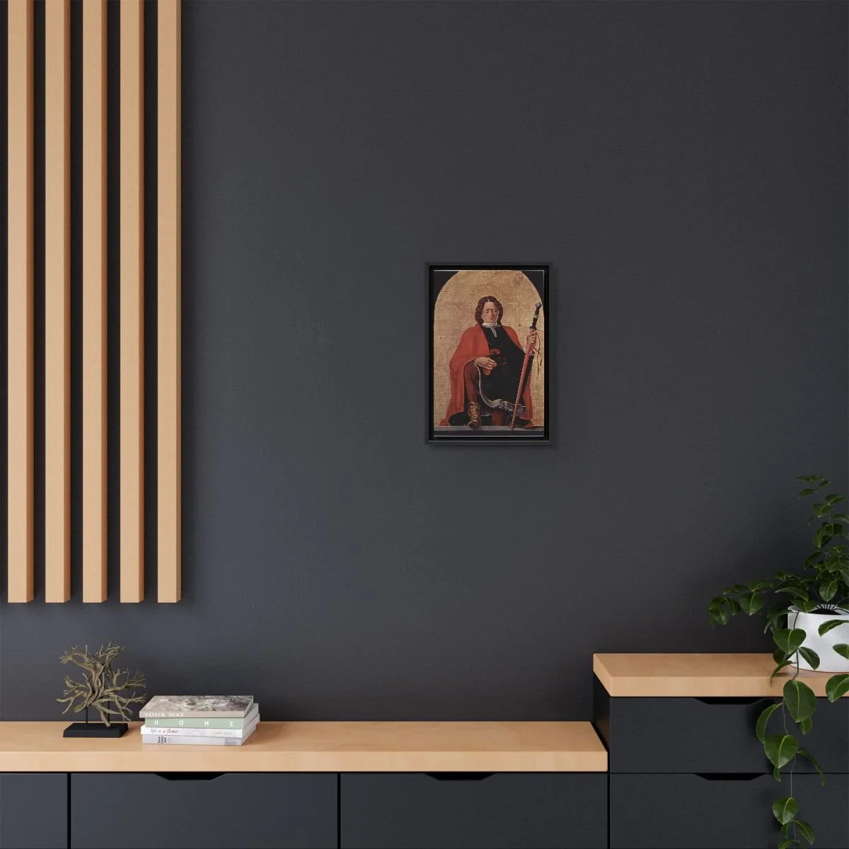 Saint Florian icon on gallery-wrapped canvas, product photo 4