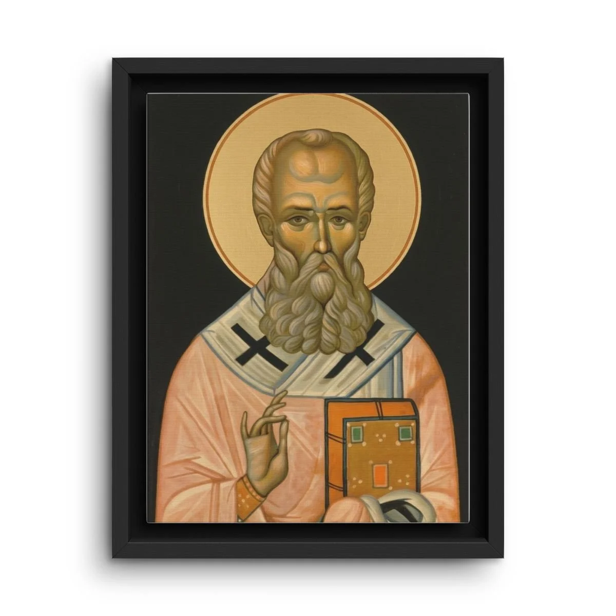 Saint Gregory of Narek framed canvas icon print