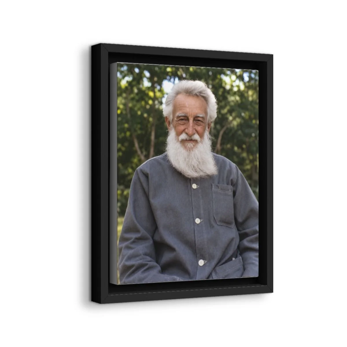 Servant of God Bernard Quinn icon on gallery-wrapped canvas, product photo 2
