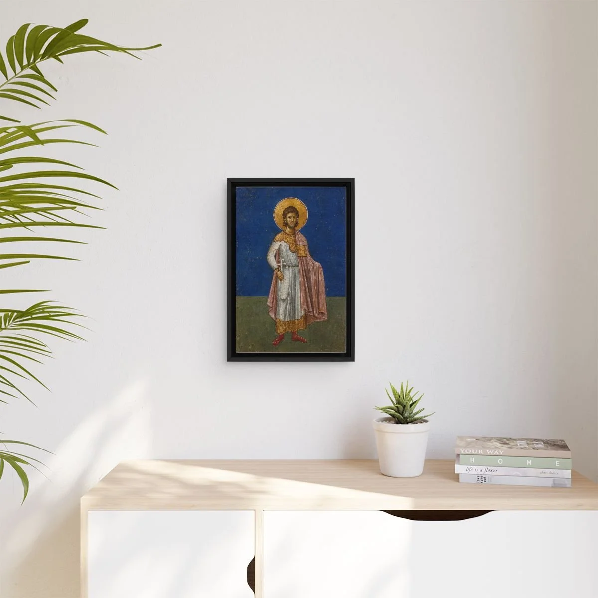 Saint Gordius icon on gallery-wrapped canvas, product photo 3