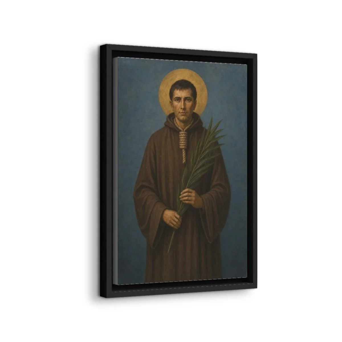 Saint Andries Wouters icon on gallery-wrapped canvas, product photo 2