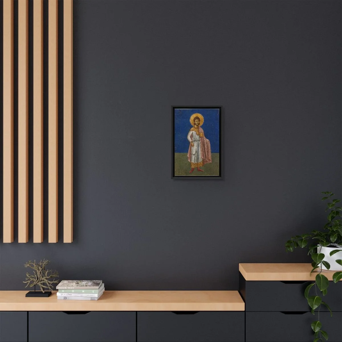 Saint Gordius icon on gallery-wrapped canvas, product photo 4
