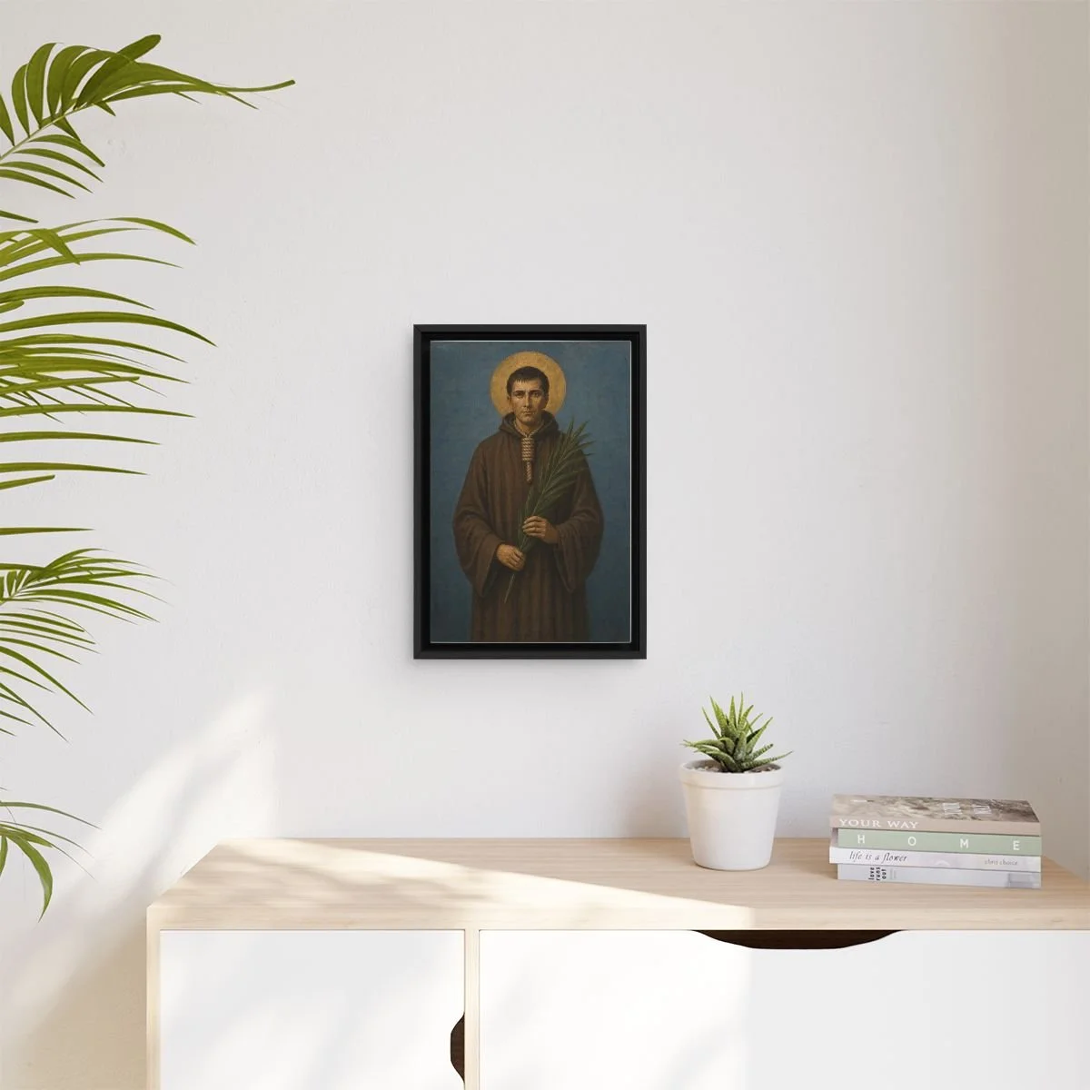 Saint Andries Wouters icon on gallery-wrapped canvas, product photo 3