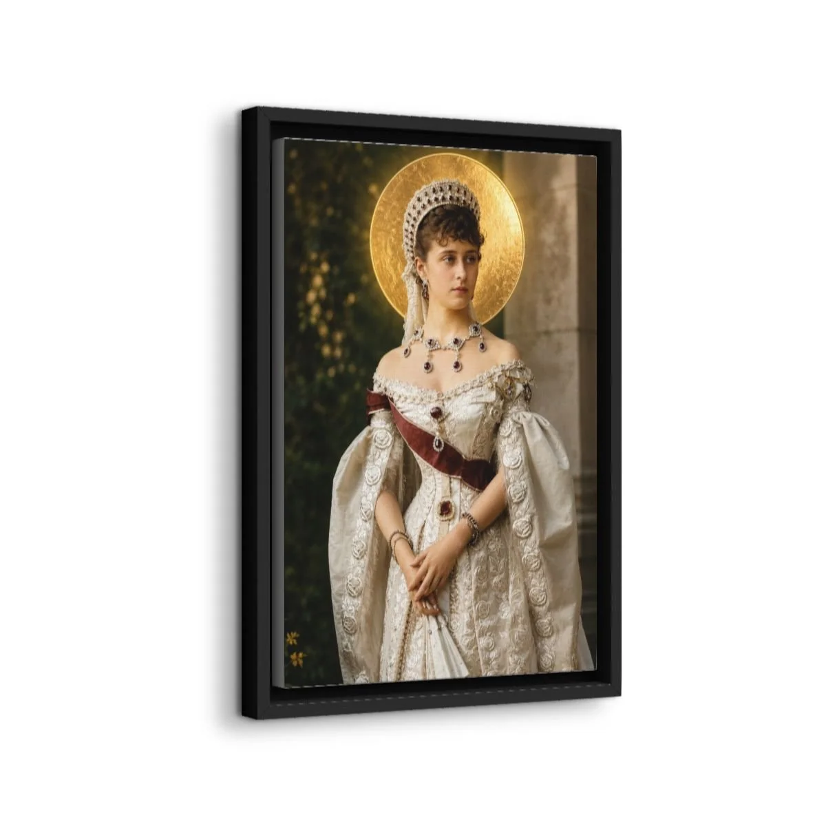 Saint Elizabeth the New Martyr icon on gallery-wrapped canvas, product photo 2