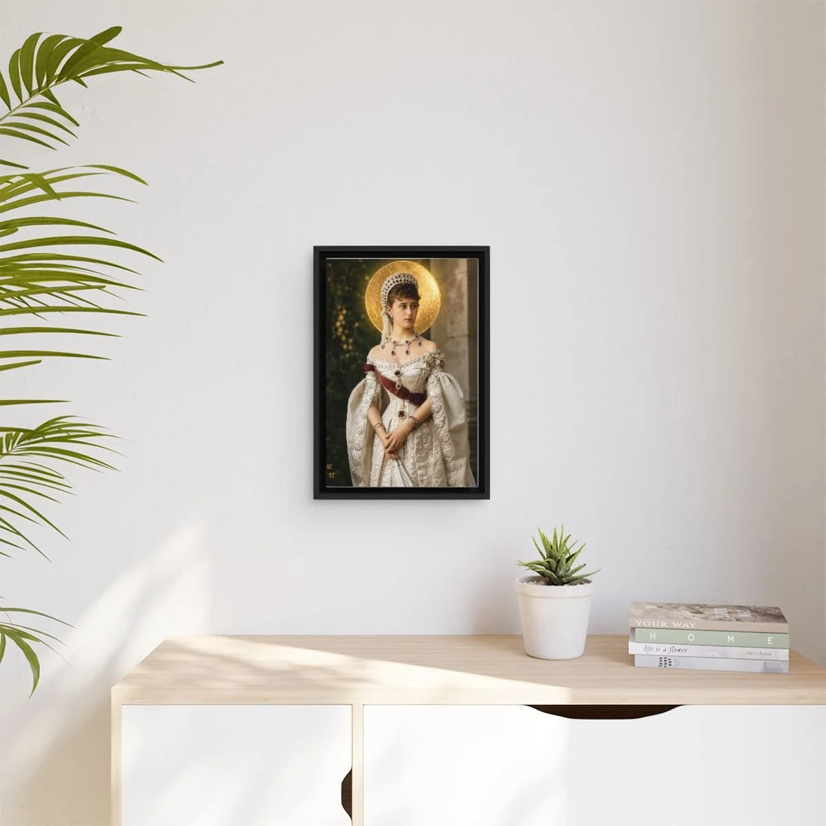 Saint Elizabeth the New Martyr icon on gallery-wrapped canvas, product photo 3