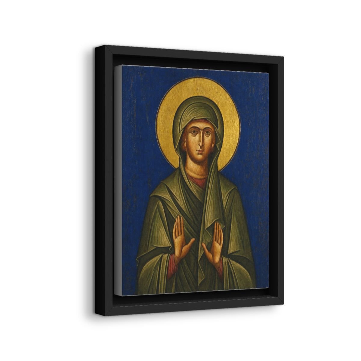 Saint Pelagia the Actress icon on gallery-wrapped canvas, product photo 2