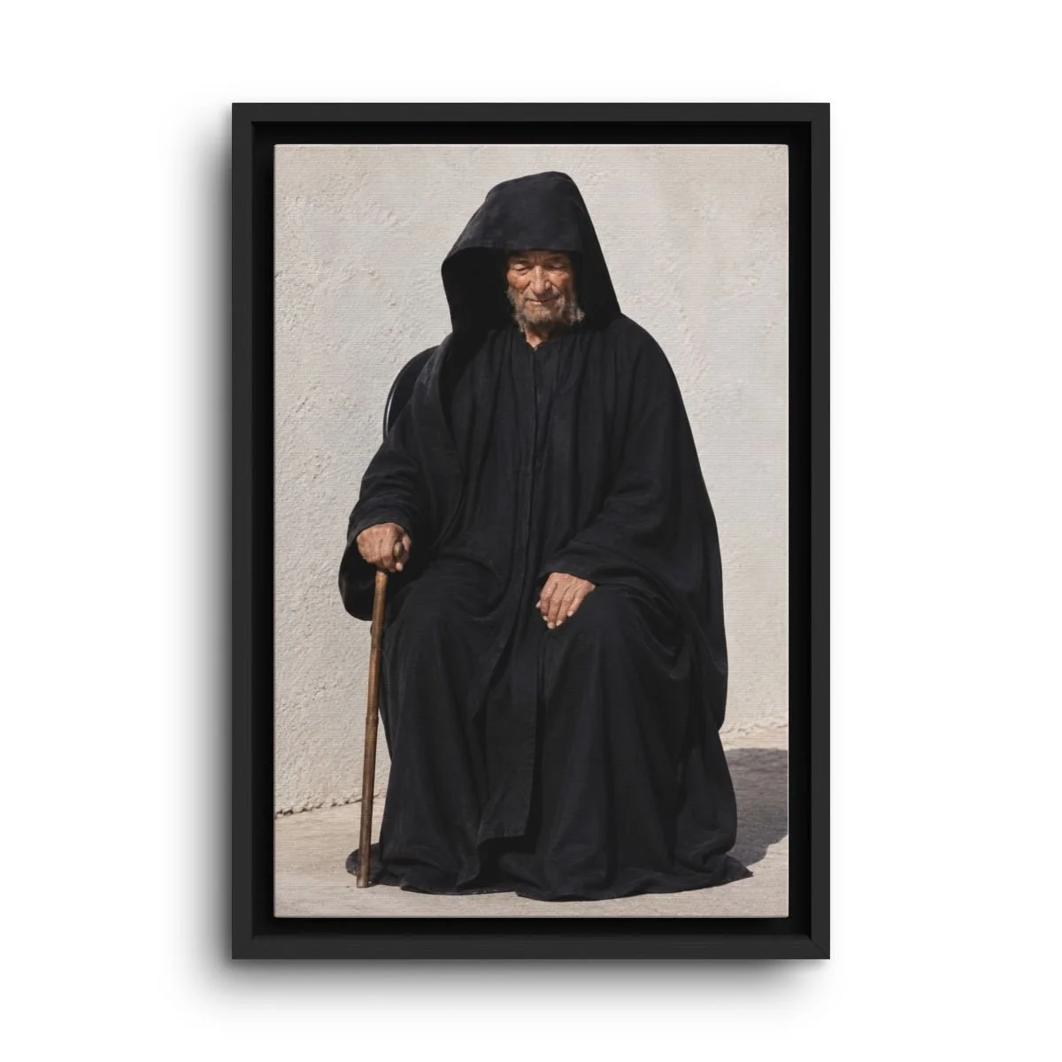 Saint Nikephoros (Nicephorus) the Leper framed canvas icon print