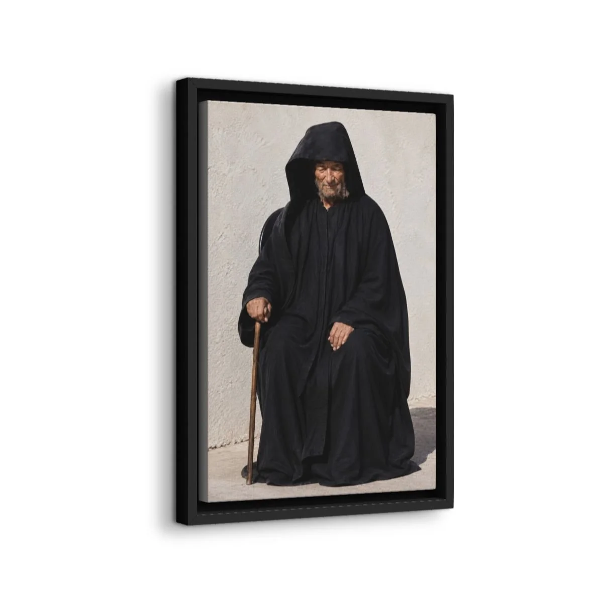 Saint Nikephoros (Nicephorus) the Leper icon on gallery-wrapped canvas, product photo 2