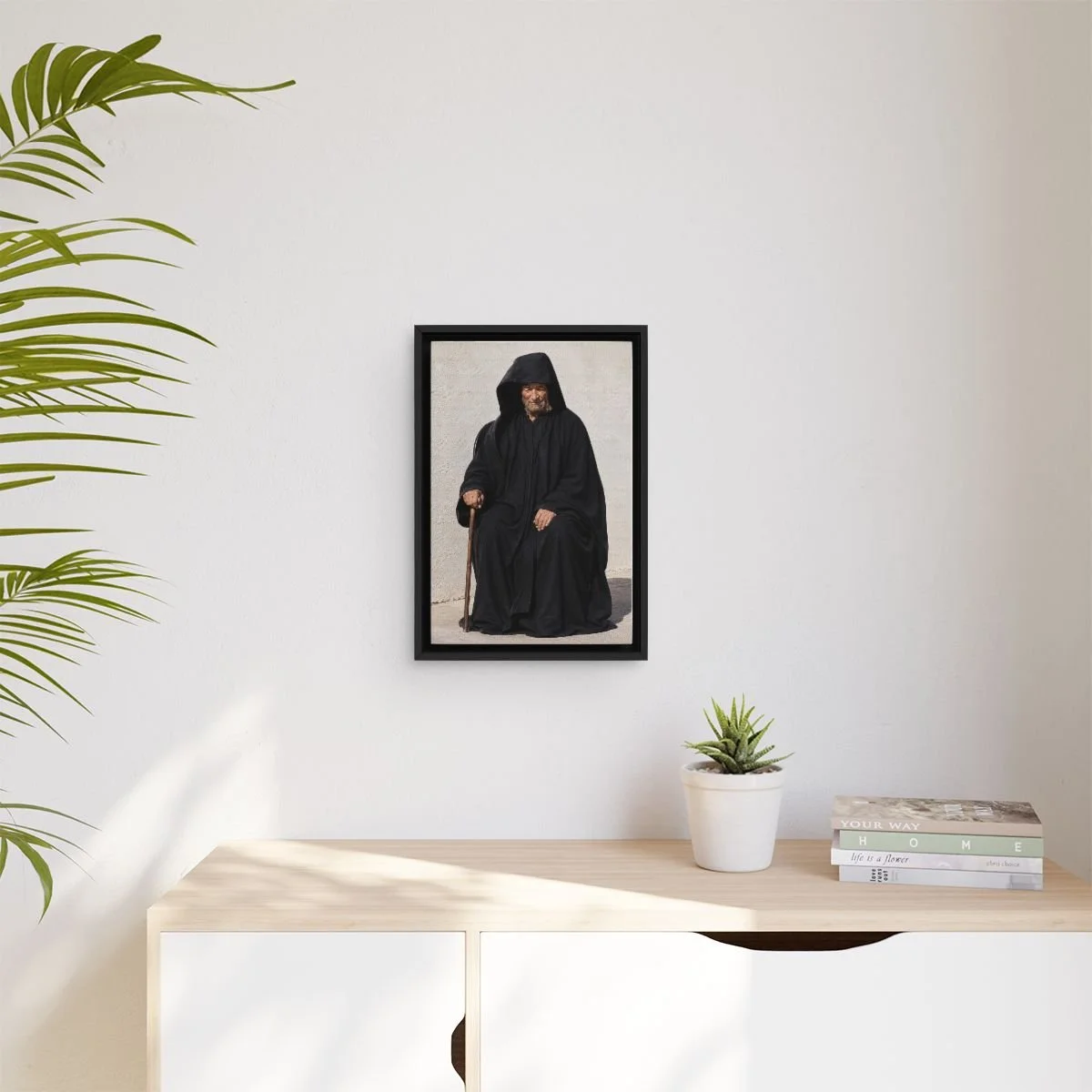 Saint Nikephoros (Nicephorus) the Leper icon on gallery-wrapped canvas, product photo 3