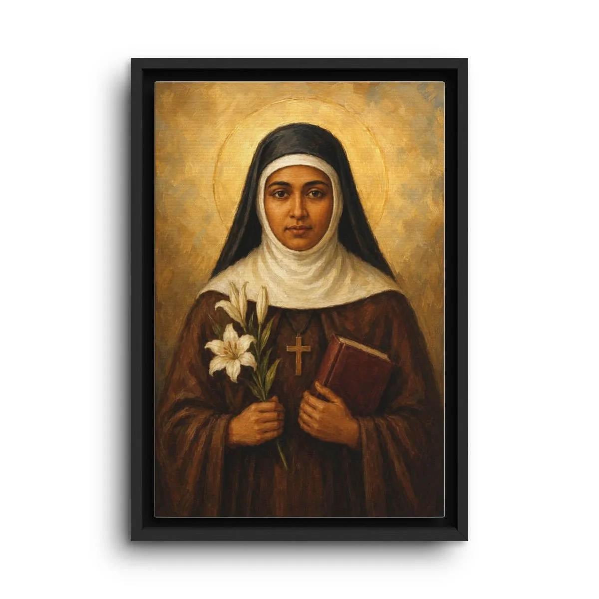 Saint Alphonsa framed canvas icon print