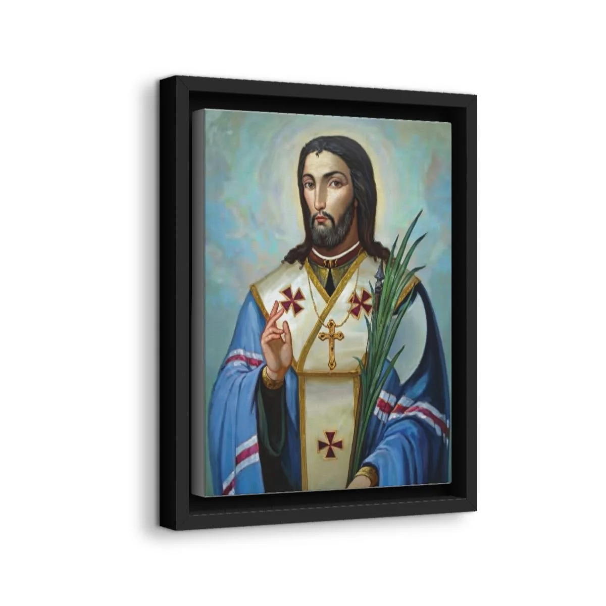 Saint Josaphat Kuntsevych icon on gallery-wrapped canvas, product photo 2