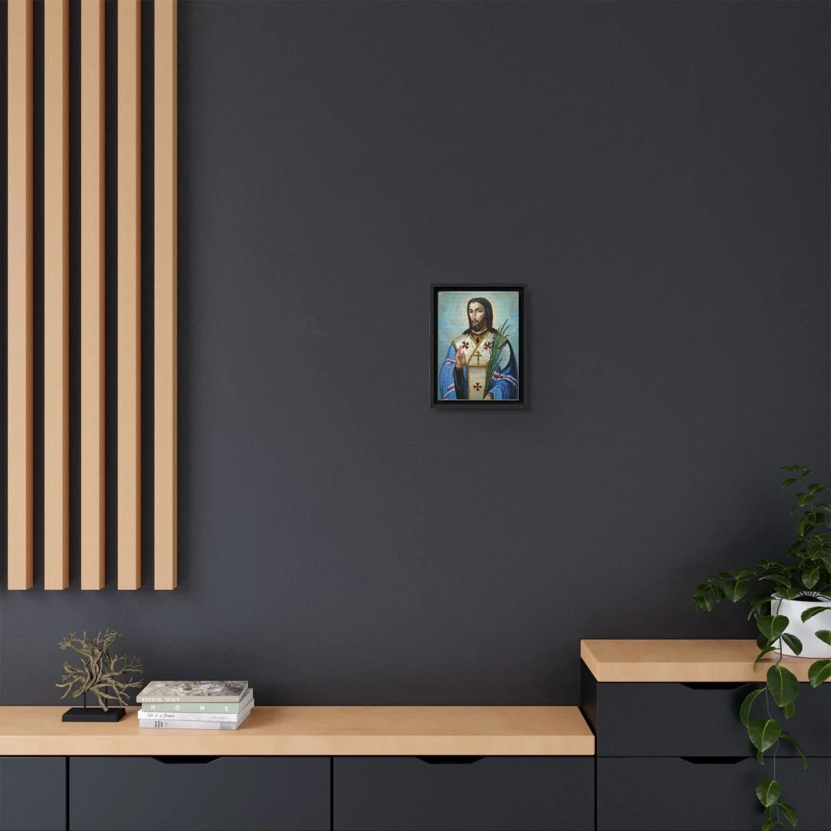 Saint Josaphat Kuntsevych icon on gallery-wrapped canvas, product photo 4