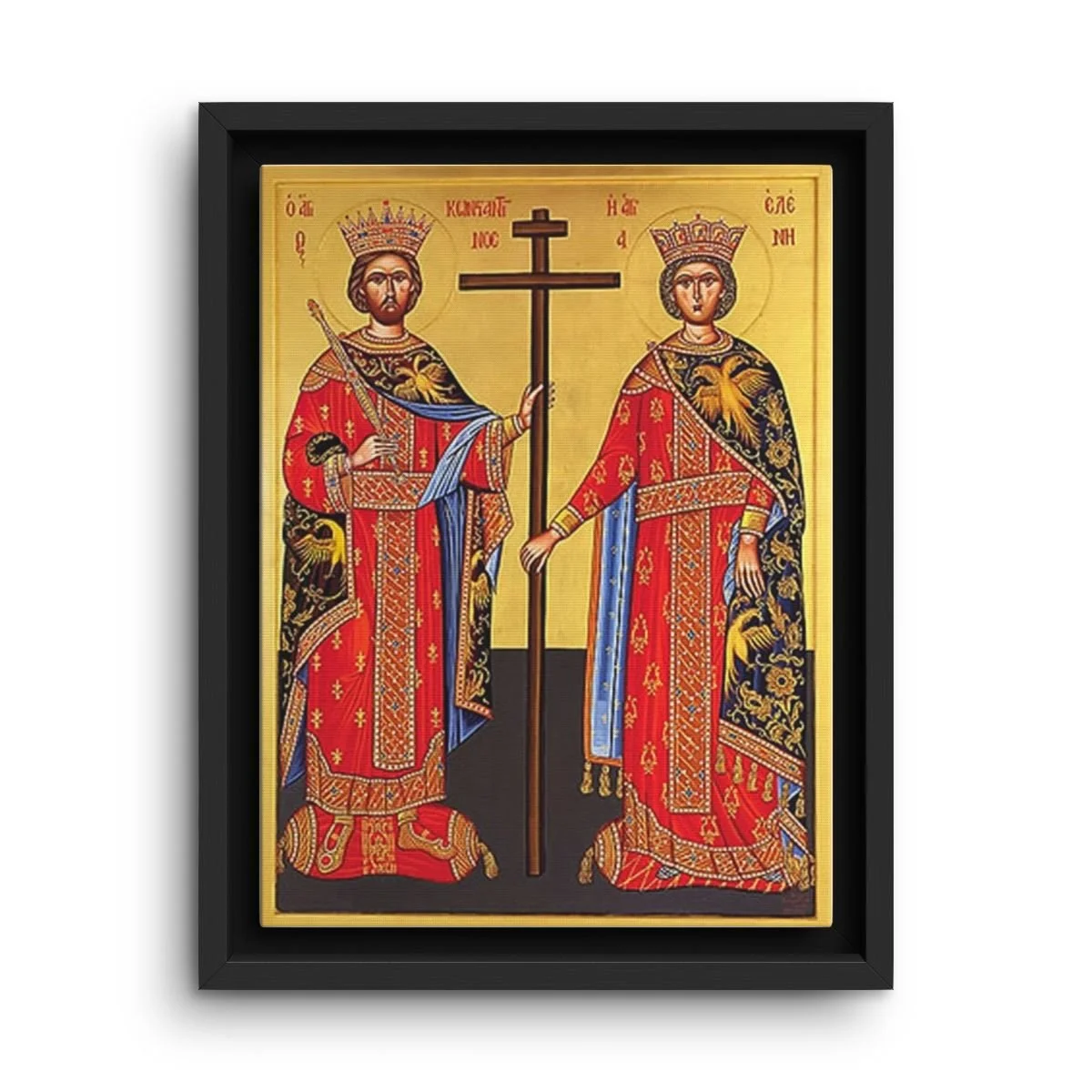 Saint Helena & Constantius Chlorus framed canvas icon print