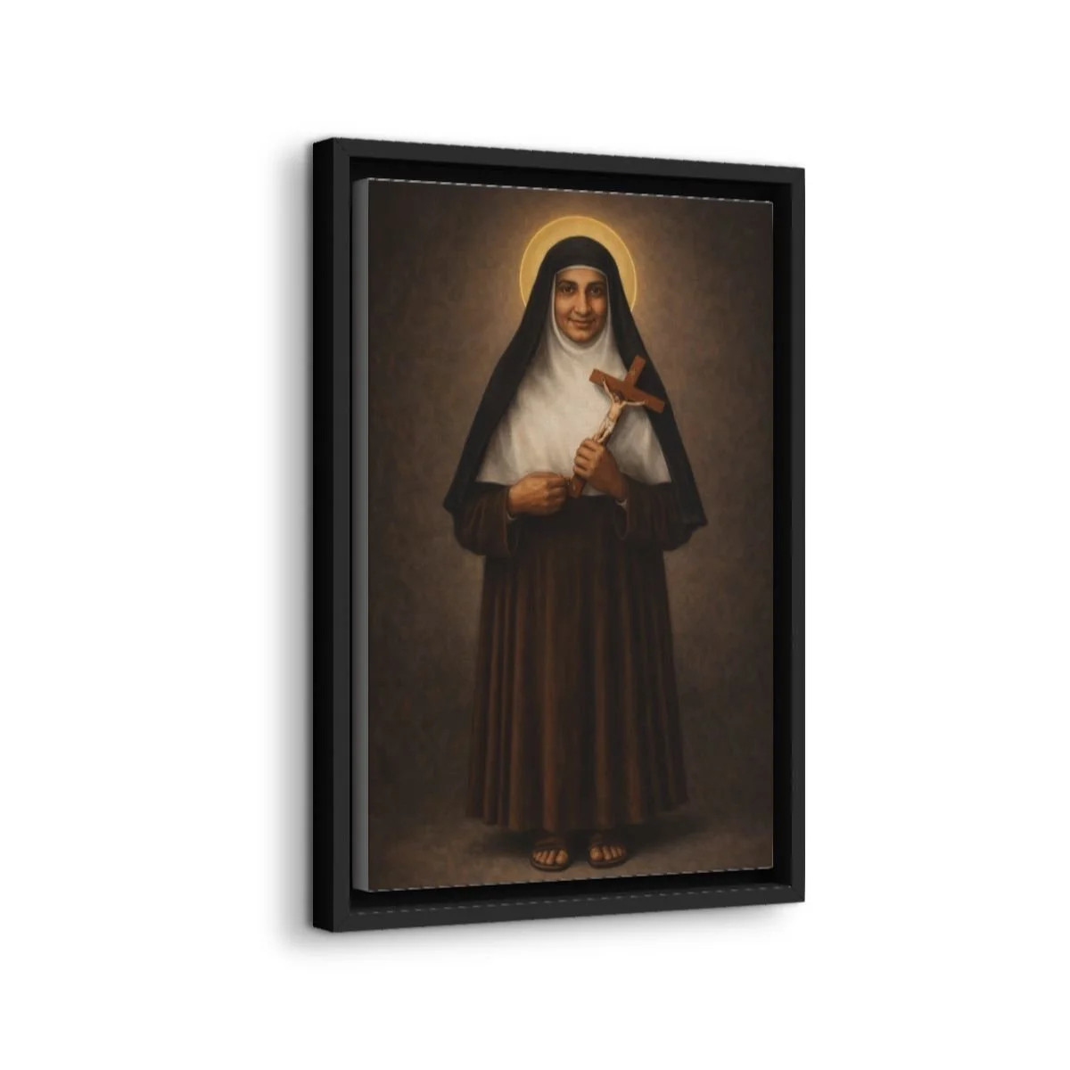 Saint Euphrasia Eluvathingal icon on gallery-wrapped canvas, product photo 2