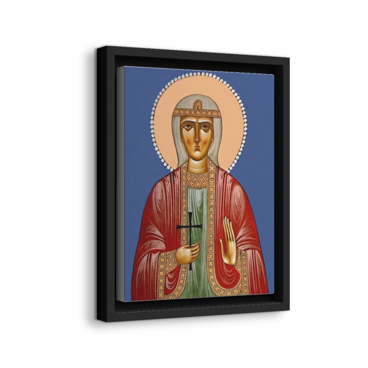 Saint Shushanik icon on gallery-wrapped canvas, product photo 2