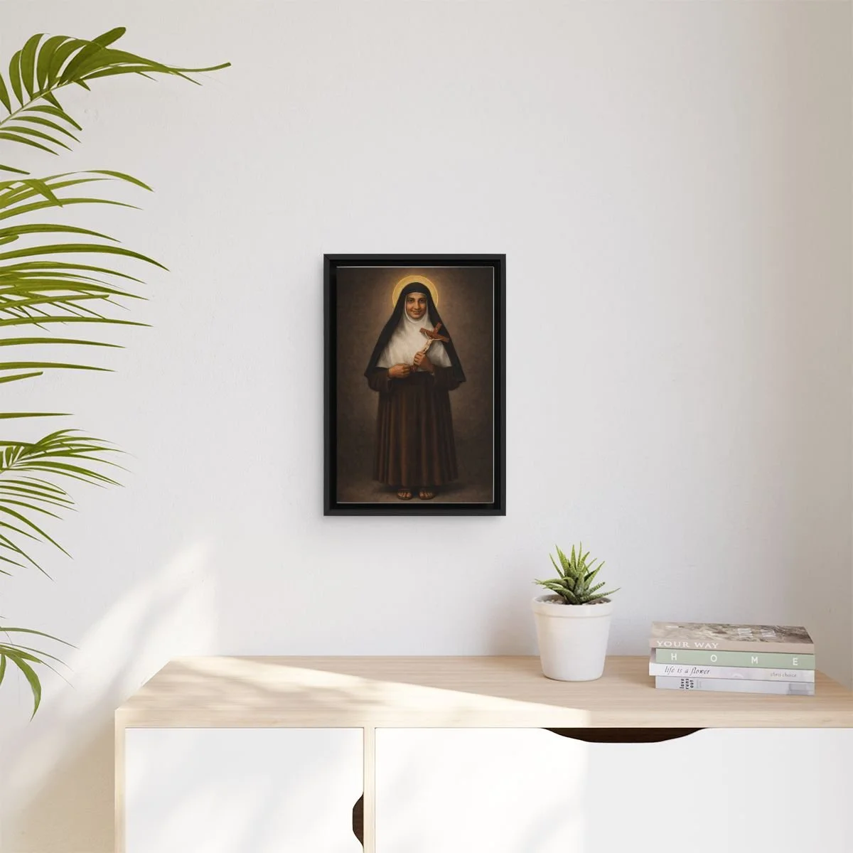 Saint Euphrasia Eluvathingal icon on gallery-wrapped canvas, product photo 3