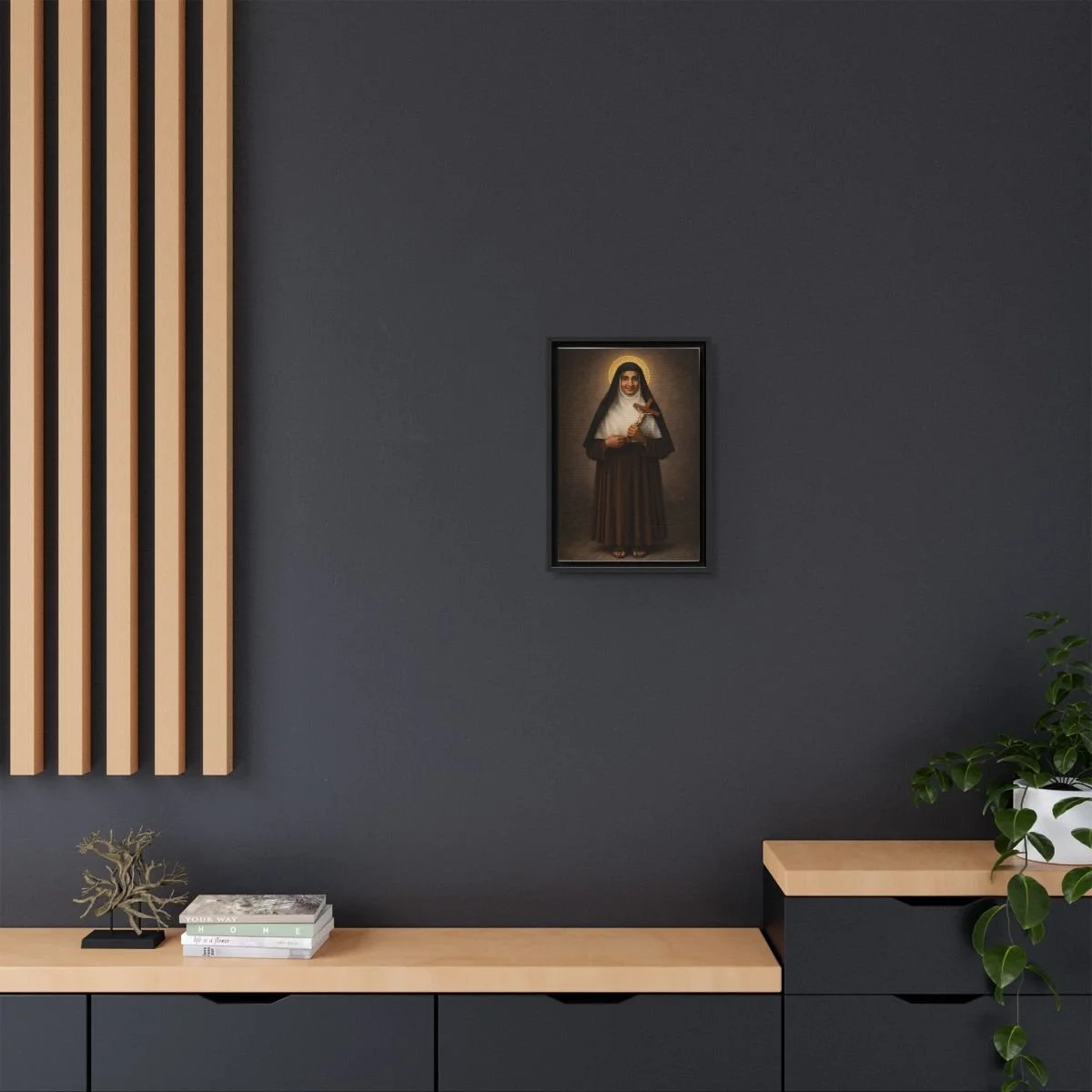 Saint Euphrasia Eluvathingal icon on gallery-wrapped canvas, product photo 4