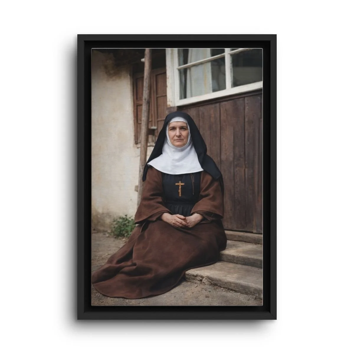 Blessed Josaphata Hordashevska framed canvas icon print