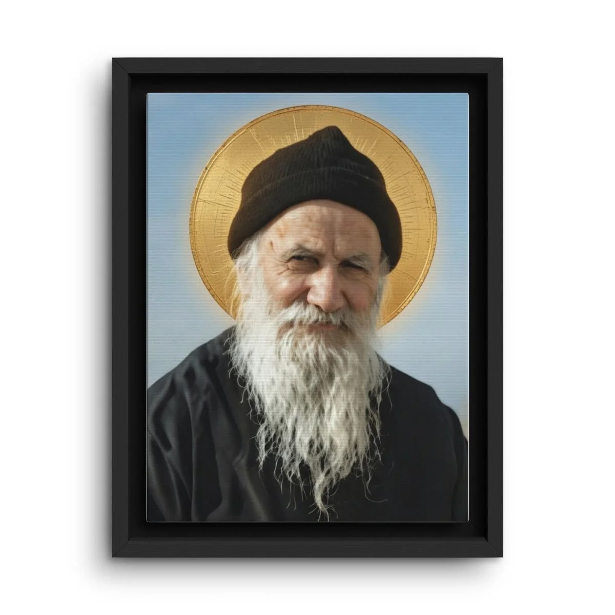 Porphyrios of Kavsokalyvia framed canvas icon print