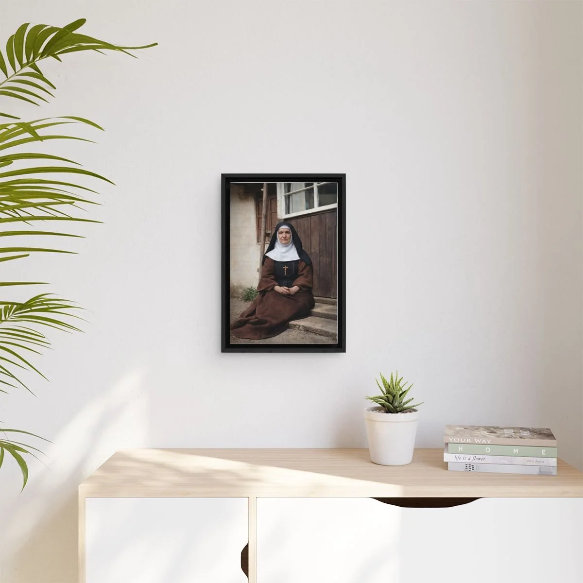 Blessed Josaphata Hordashevska icon on gallery-wrapped canvas, product photo 3