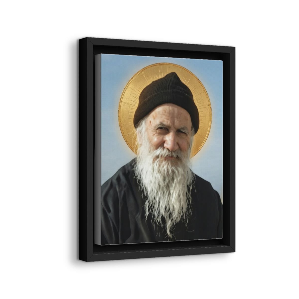 Porphyrios of Kavsokalyvia icon on gallery-wrapped canvas, product photo 2