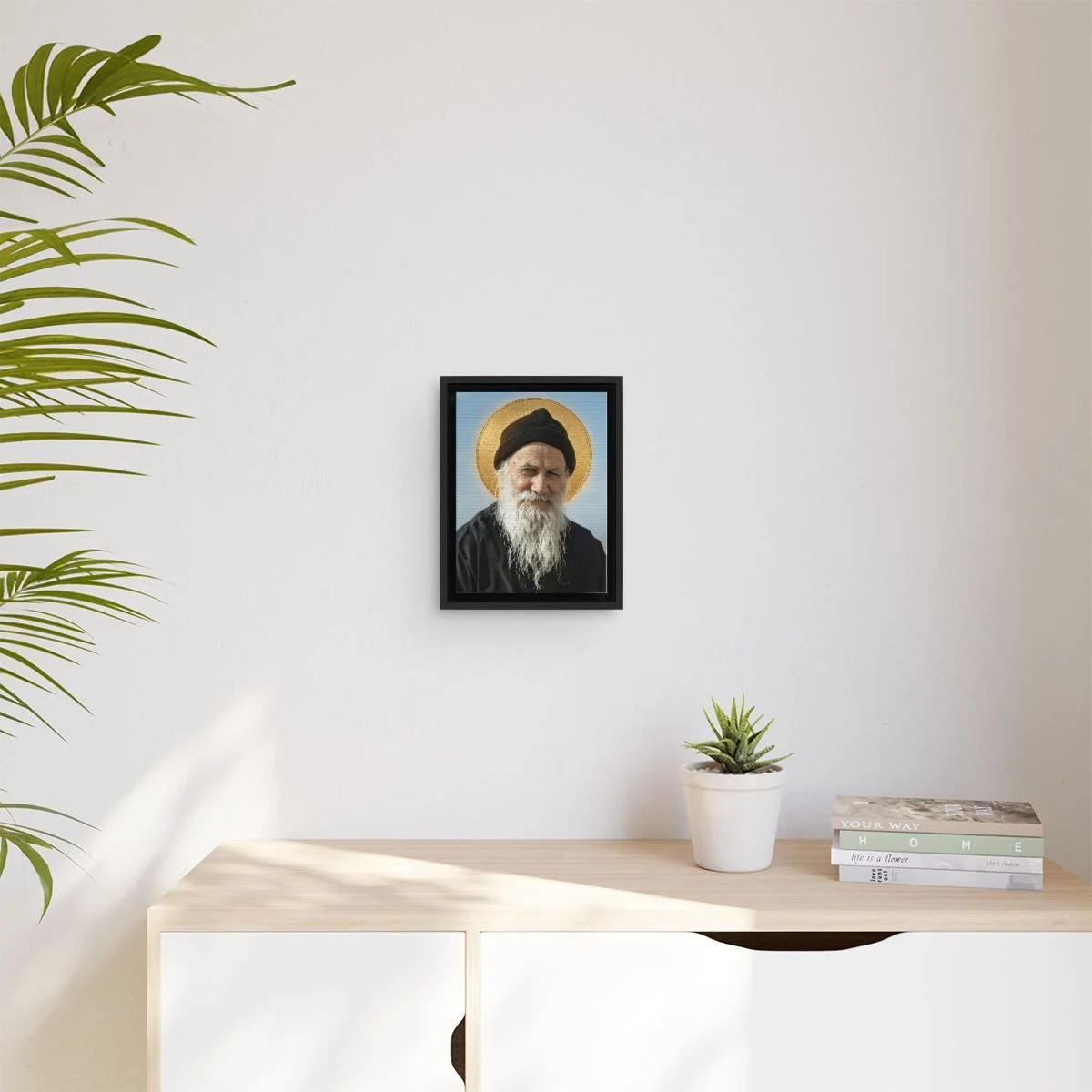 Porphyrios of Kavsokalyvia icon on gallery-wrapped canvas, product photo 3