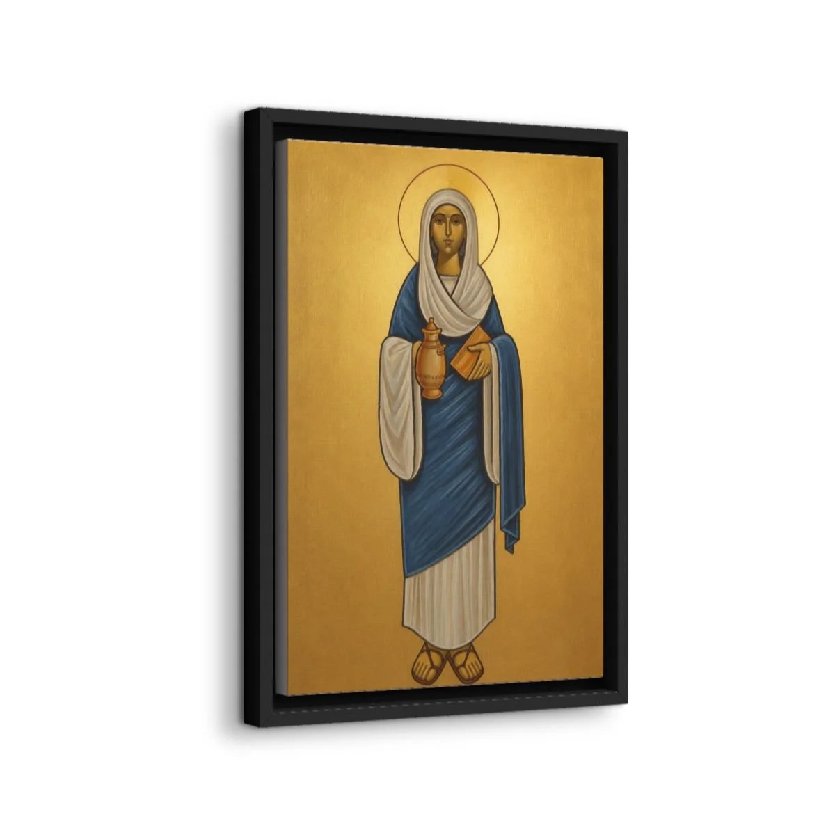 Saint Verena icon on gallery-wrapped canvas, product photo 2