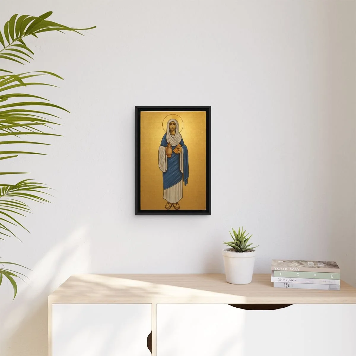 Saint Verena icon on gallery-wrapped canvas, product photo 3