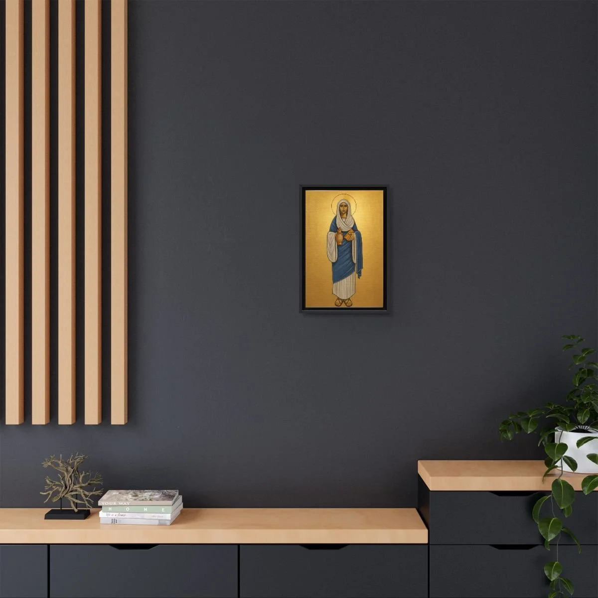 Saint Verena icon on gallery-wrapped canvas, product photo 4