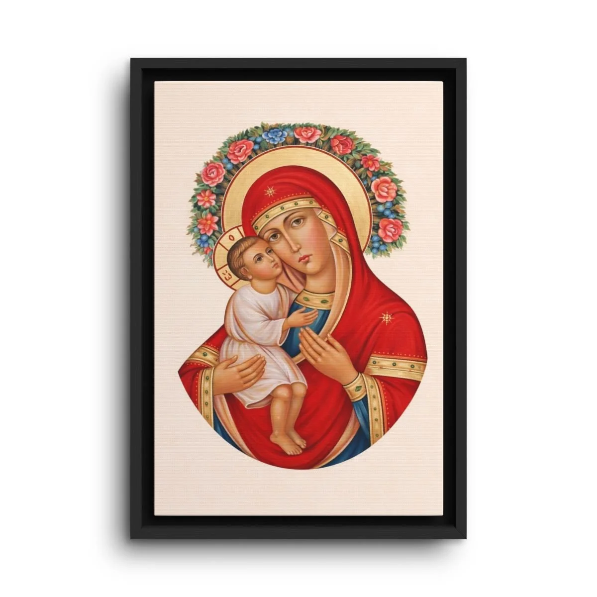 Zhirovitskaya Icon of the Mother of God framed canvas icon print