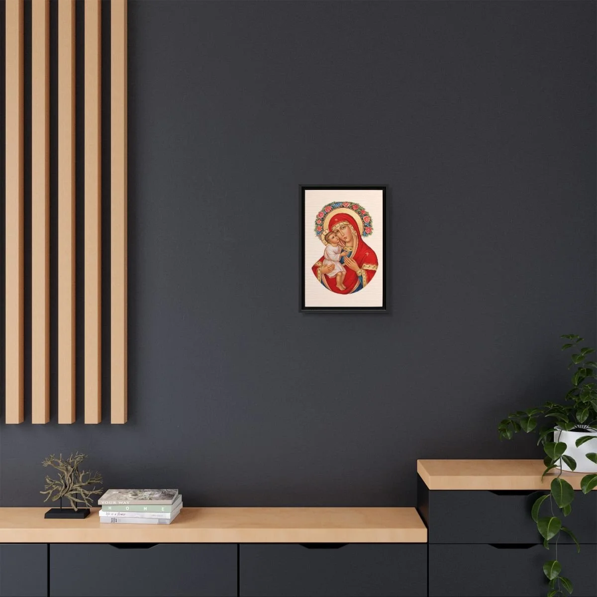 Zhirovitskaya Icon of the Mother of God icon on gallery-wrapped canvas, product photo 4