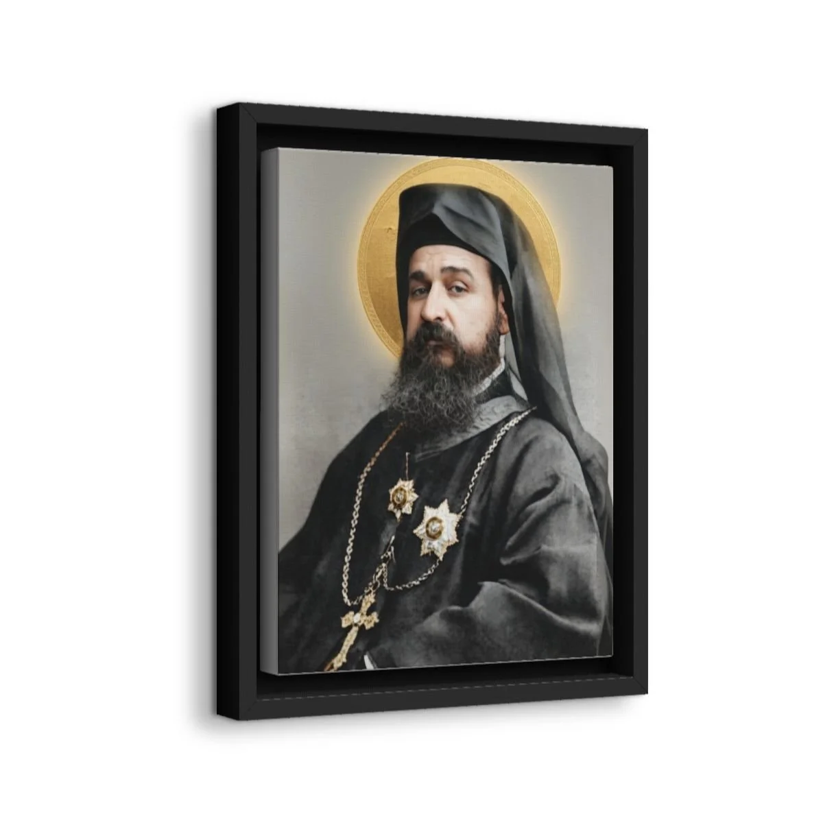 Saint Ignatius Maloyan icon on gallery-wrapped canvas, product photo 2