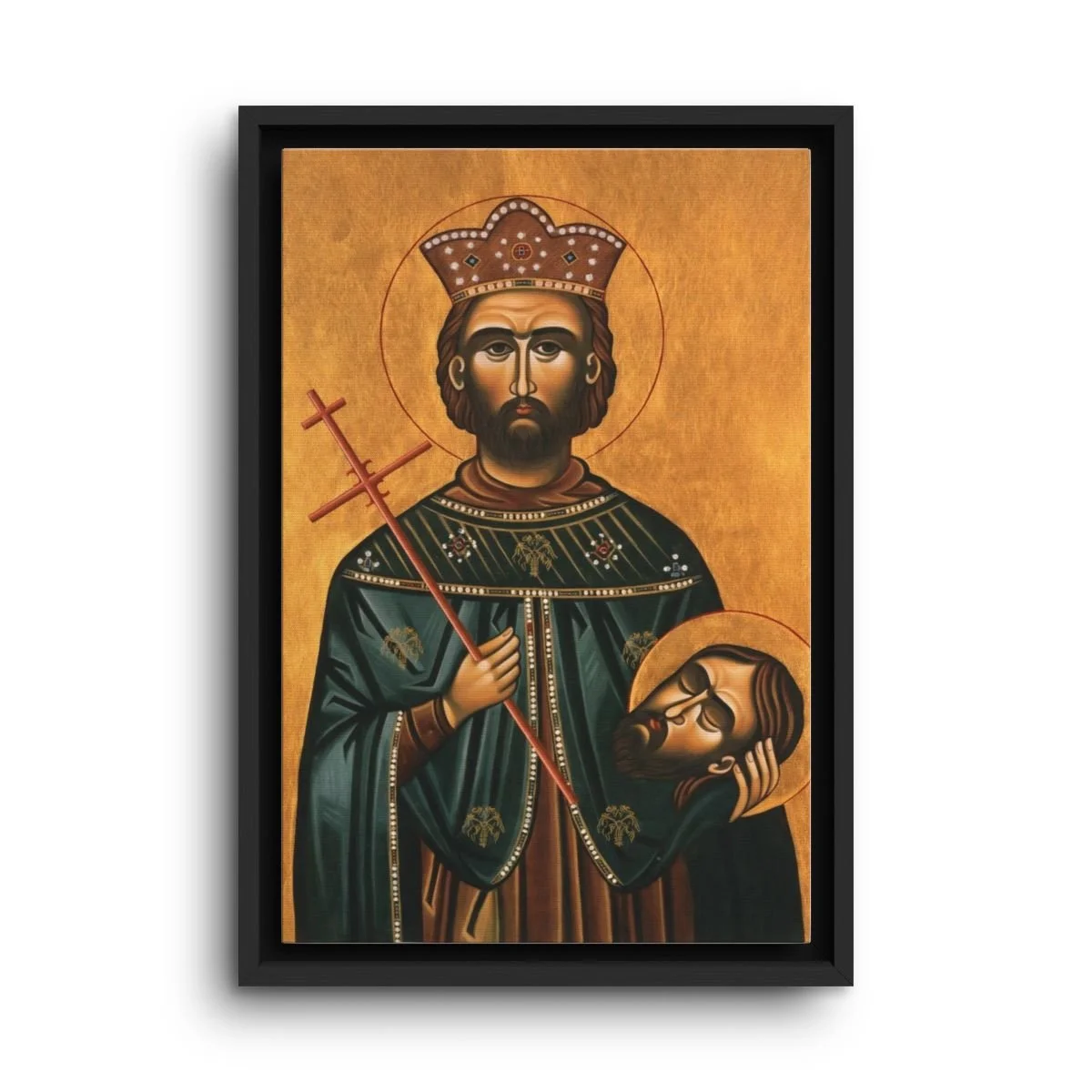 Saint Jovan Vladimir framed canvas icon print