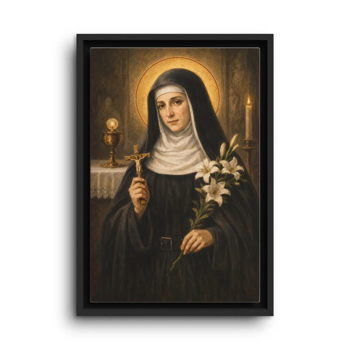 Saint Juliana framed canvas icon print