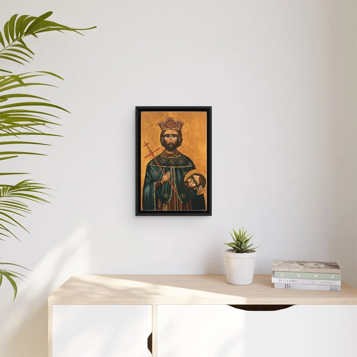 Saint Jovan Vladimir icon on gallery-wrapped canvas, product photo 3