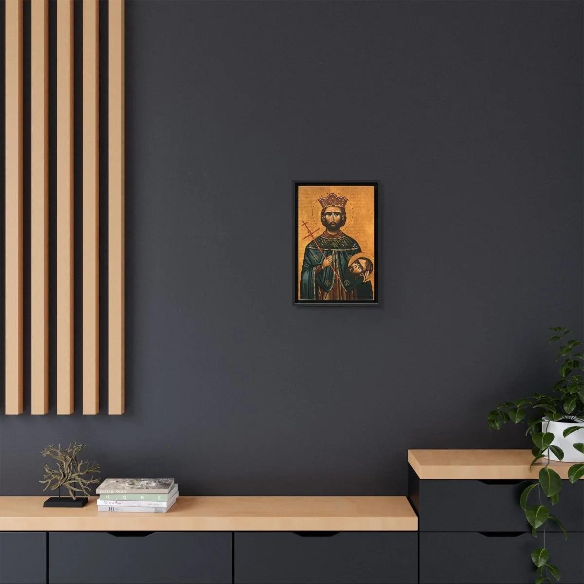 Saint Jovan Vladimir icon on gallery-wrapped canvas, product photo 4