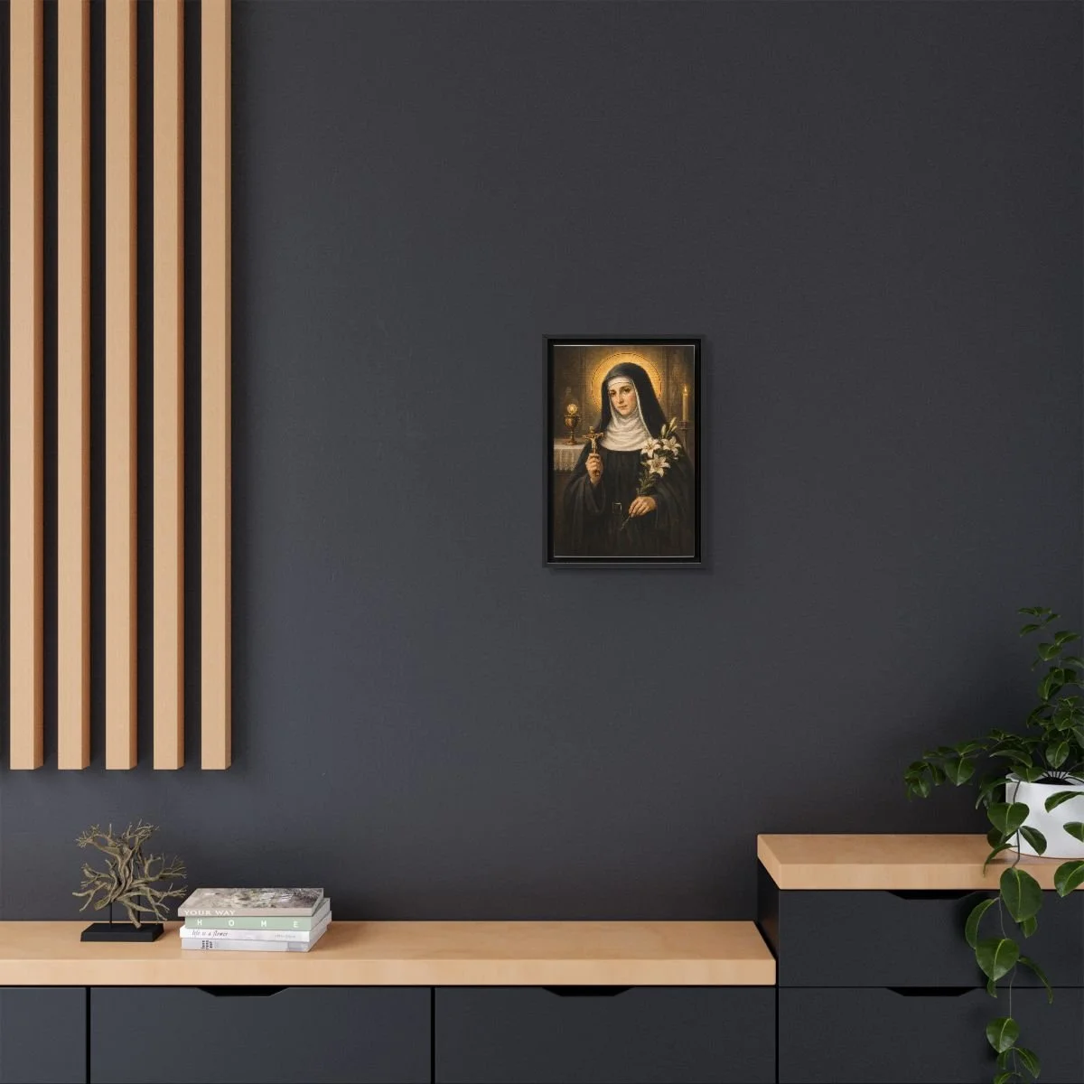 Saint Juliana icon on gallery-wrapped canvas, product photo 4