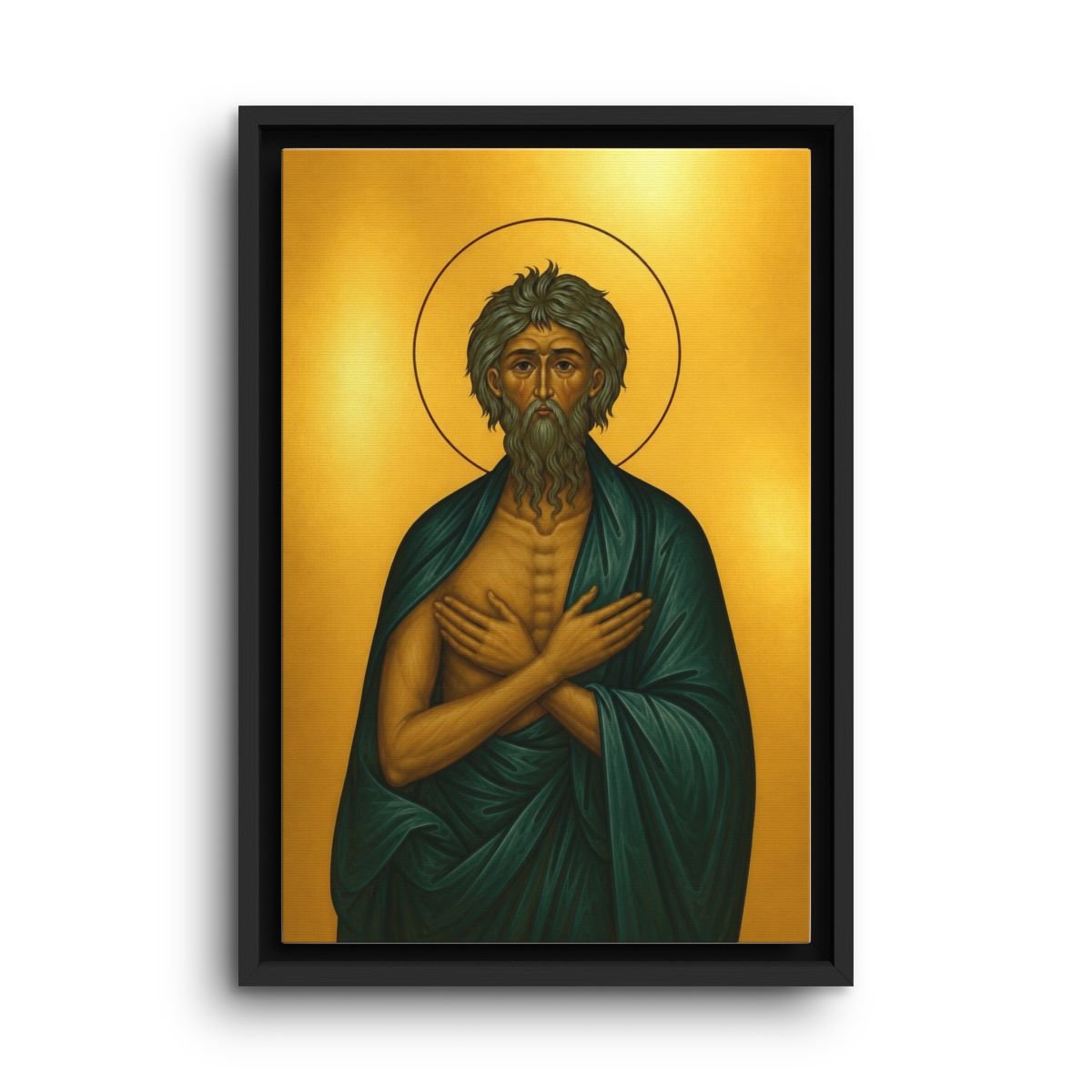 Saint Andrew the Fool-for-Christ of Constantinople framed canvas icon print