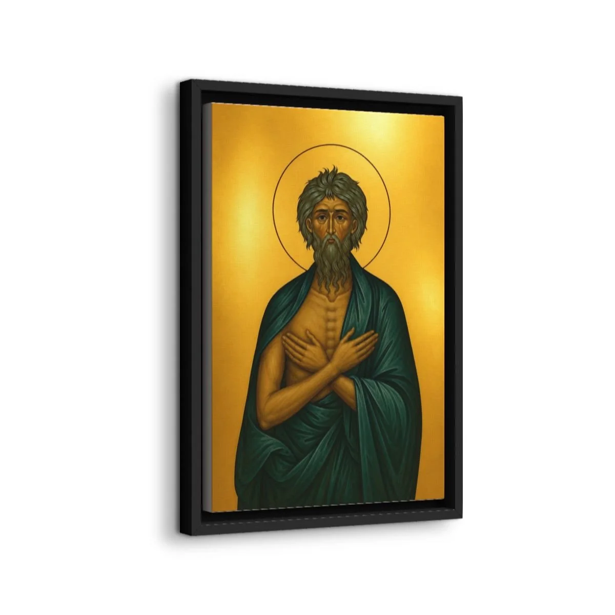 Saint Andrew the Fool-for-Christ of Constantinople icon on gallery-wrapped canvas, product photo 2