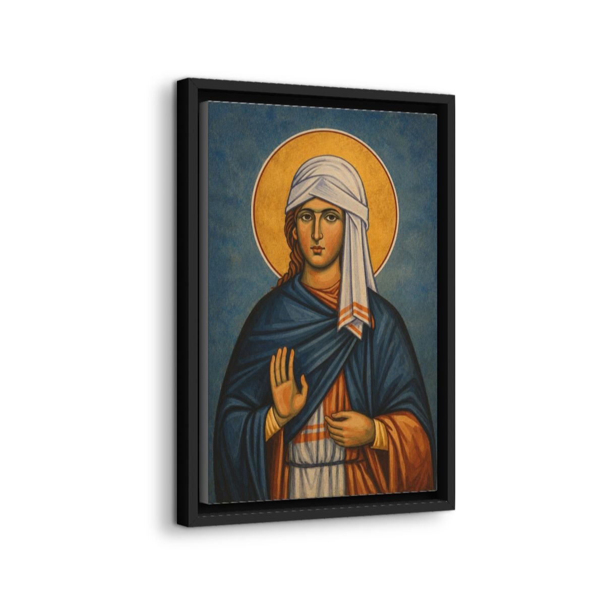 Isidora of Tabenna icon on gallery-wrapped canvas, product photo 2