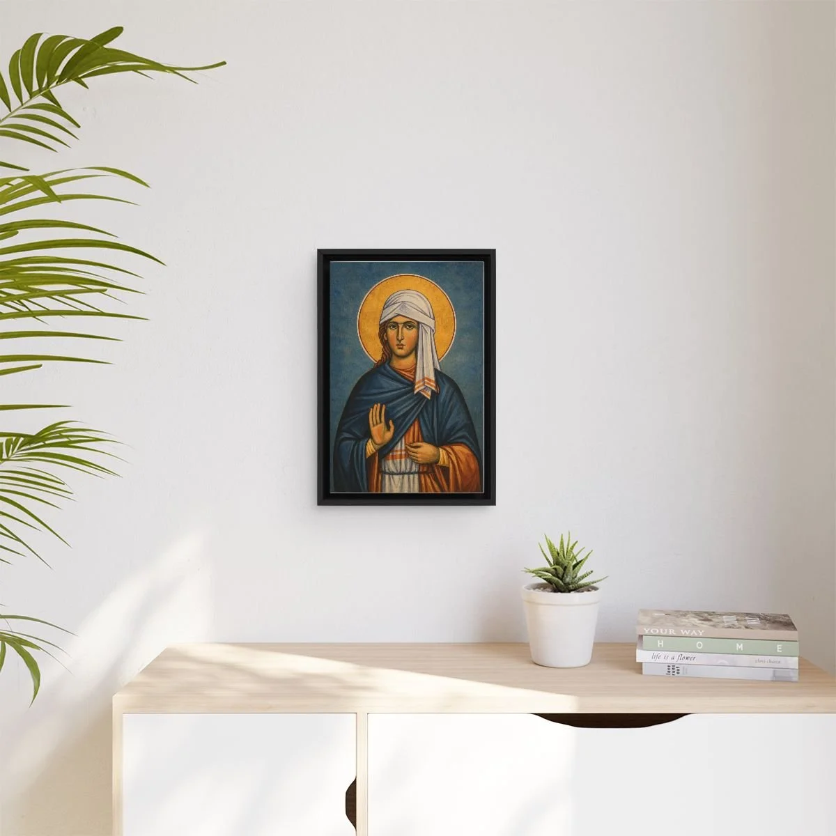 Isidora of Tabenna icon on gallery-wrapped canvas, product photo 3