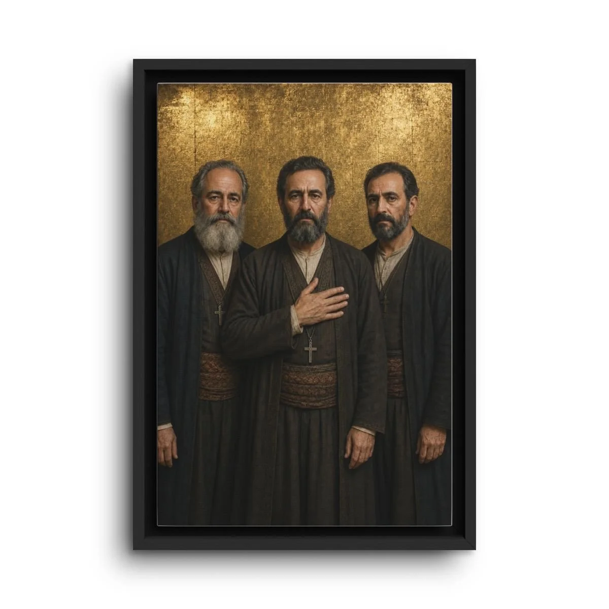 The Massabki Brothers framed canvas icon print