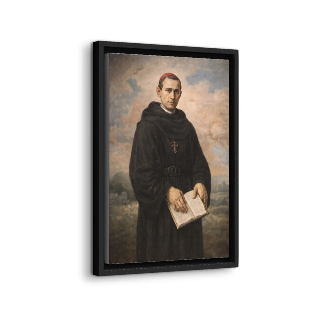 Saint Ezekiel Moreno icon on gallery-wrapped canvas, product photo 2